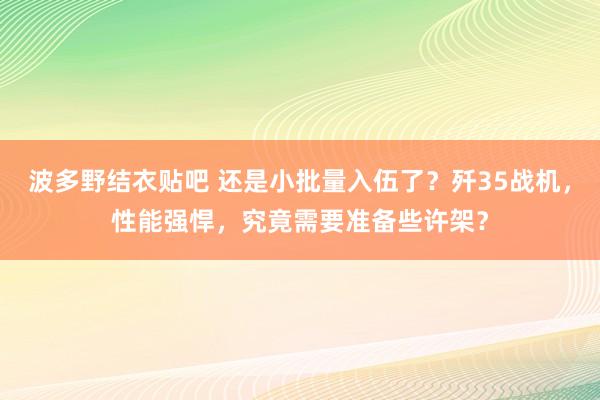 波多野结衣贴吧 还是小批量入伍了？歼35战机，性能强悍，究竟需要准备些许架？