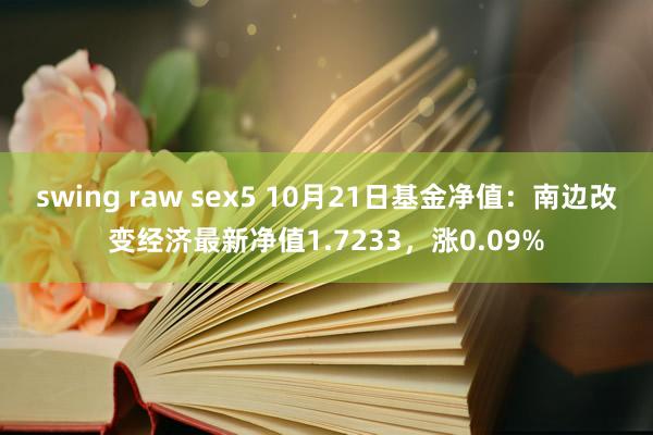 swing raw sex5 10月21日基金净值：南边改变经济最新净值1.7233，涨0.09%