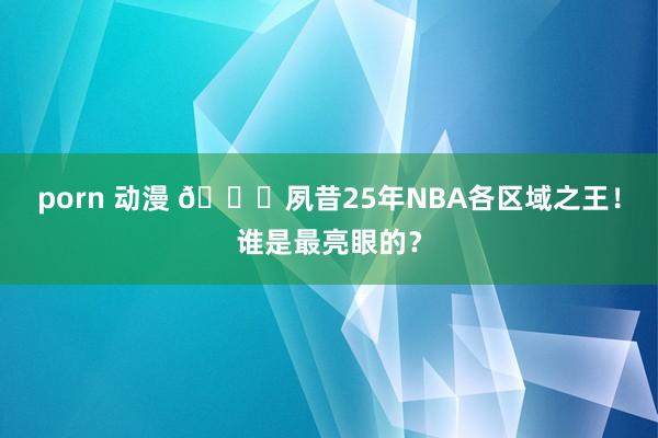 porn 动漫 👀夙昔25年NBA各区域之王！谁是最亮眼的？