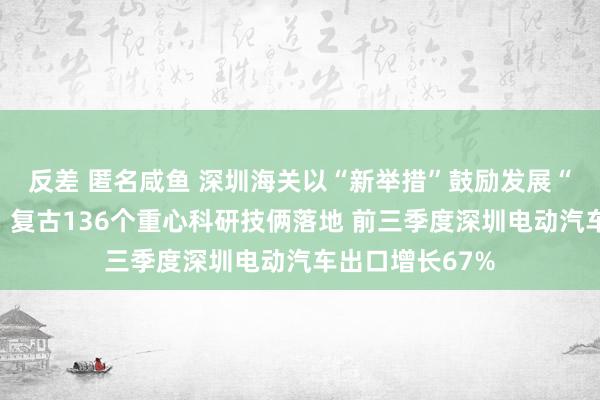 反差 匿名咸鱼 深圳海关以“新举措”鼓励发展“新质坐蓐力”，复古136个重心科研技俩落地 前三季度深圳电动汽车出口增长67%