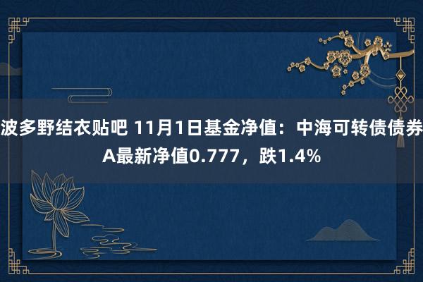 波多野结衣贴吧 11月1日基金净值：中海可转债债券A最新净值0.777，跌1.4%