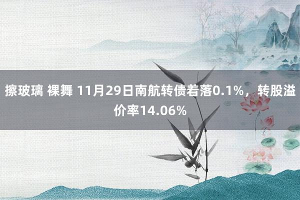 擦玻璃 裸舞 11月29日南航转债着落0.1%，转股溢价率14.06%