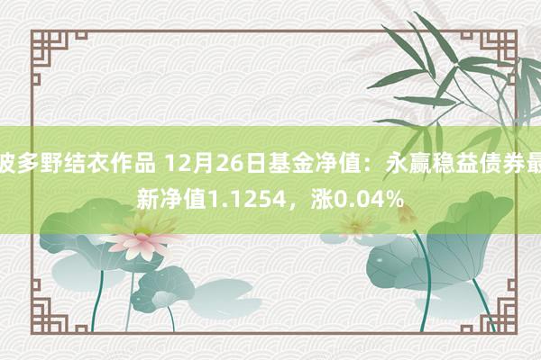 波多野结衣作品 12月26日基金净值：永赢稳益债券最新净值1.1254，涨0.04%