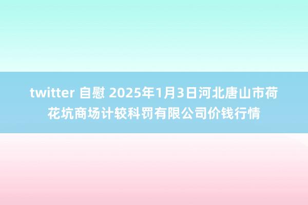 twitter 自慰 2025年1月3日河北唐山市荷花坑商场计较科罚有限公司价钱行情