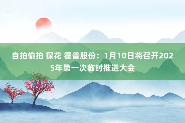 自拍偷拍 探花 霍普股份：1月10日将召开2025年第一次临时推进大会