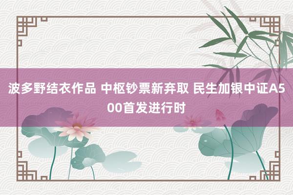 波多野结衣作品 中枢钞票新弃取 民生加银中证A500首发进行时