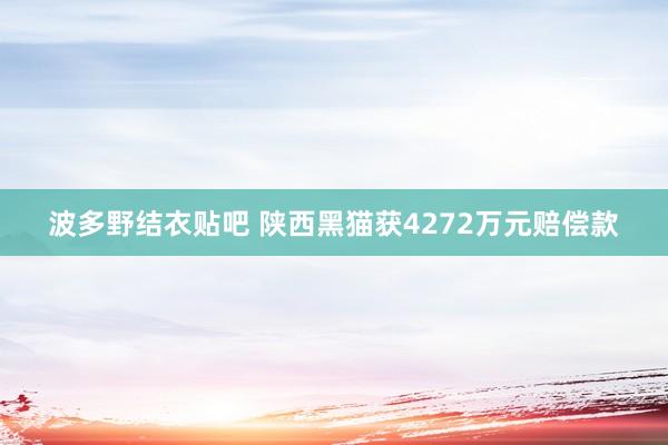 波多野结衣贴吧 陕西黑猫获4272万元赔偿款